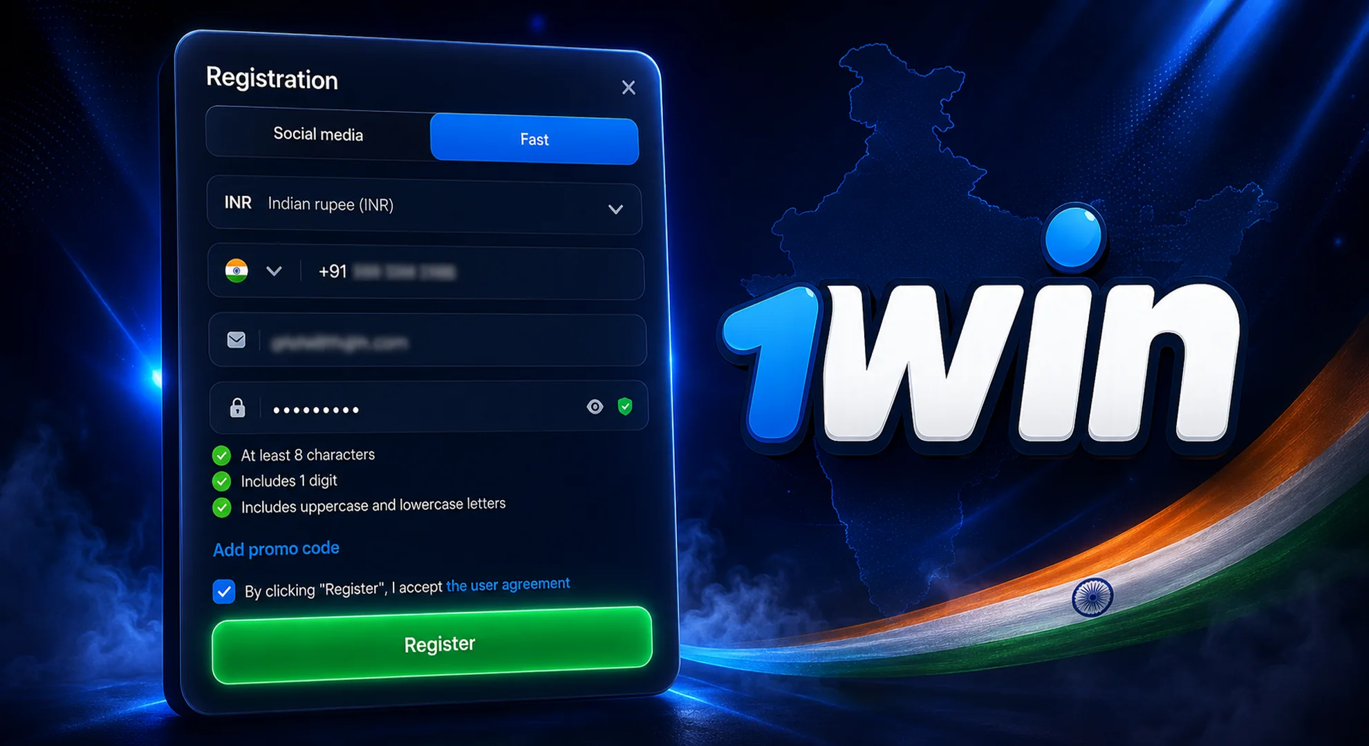 Easy Registration via Mobile App